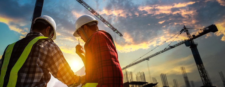 contractors at construction site